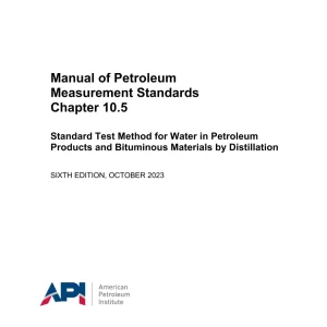 API MPMS Chapter 10.5 pdf