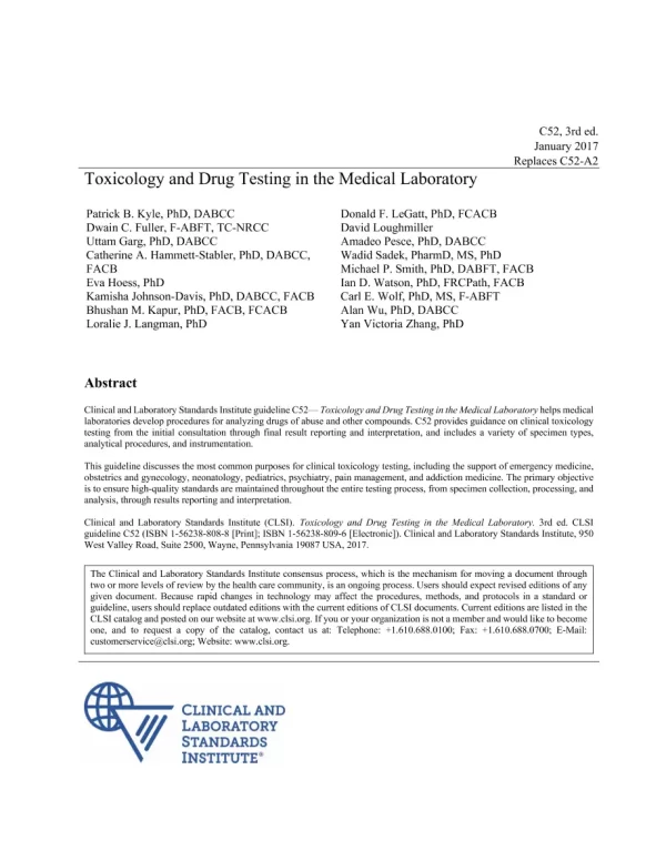 CLSI C52 (R2021) pdf