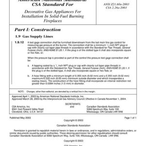 CSA ANSI Z21.60a-2003/CSA 2.26a-2003 pdf