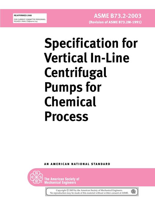 ASME B73.2-2003 (R2008) pdf