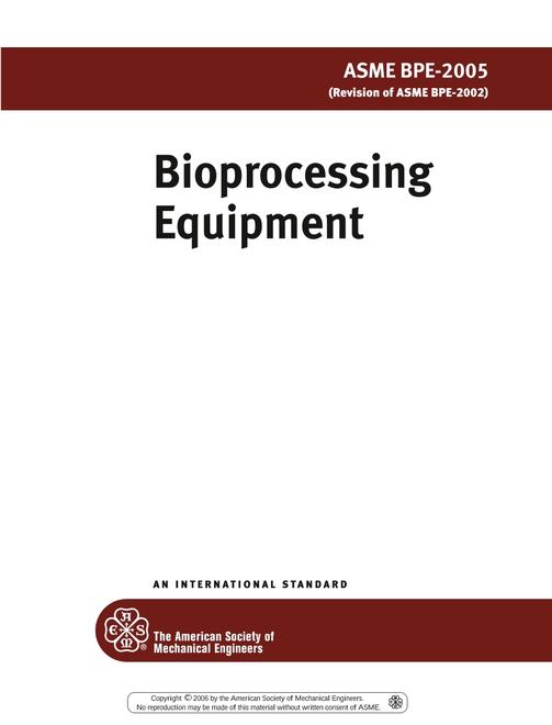 ASME BPE-2005 pdf