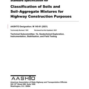 AASHTO M 145-91 (2021) pdf