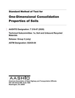 AASHTO T 216-07 (2020) pdf