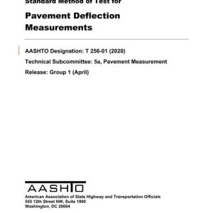 AASHTO T 256-01 (2020) pdf