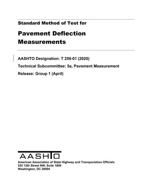 AASHTO T 256-01 (2020) pdf