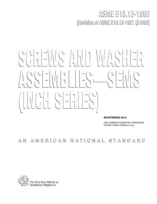 ASME B18.13-1996 (R2013) pdf