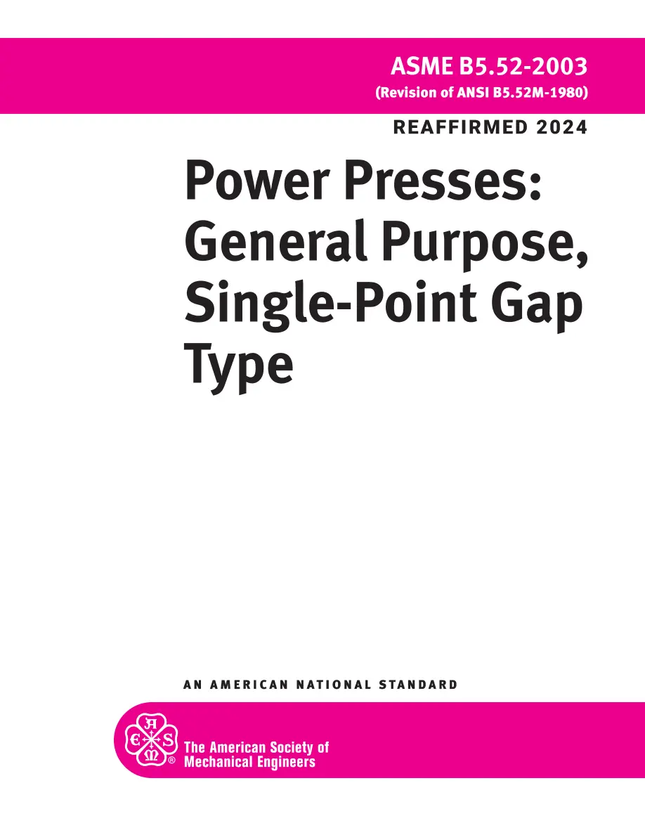 ASME B5.52-2003 (R2024) pdf