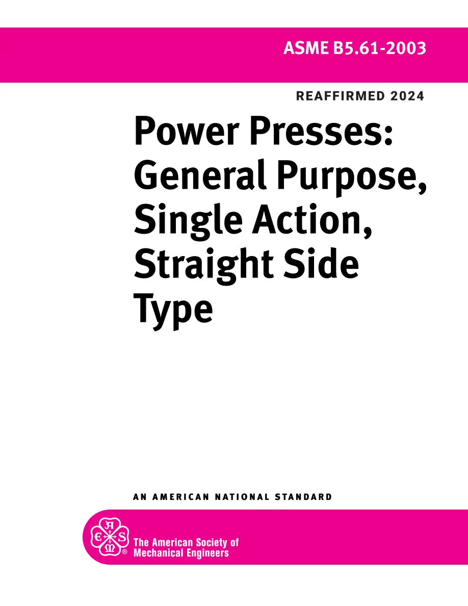 ASME B5.61-2003 (R2024) pdf