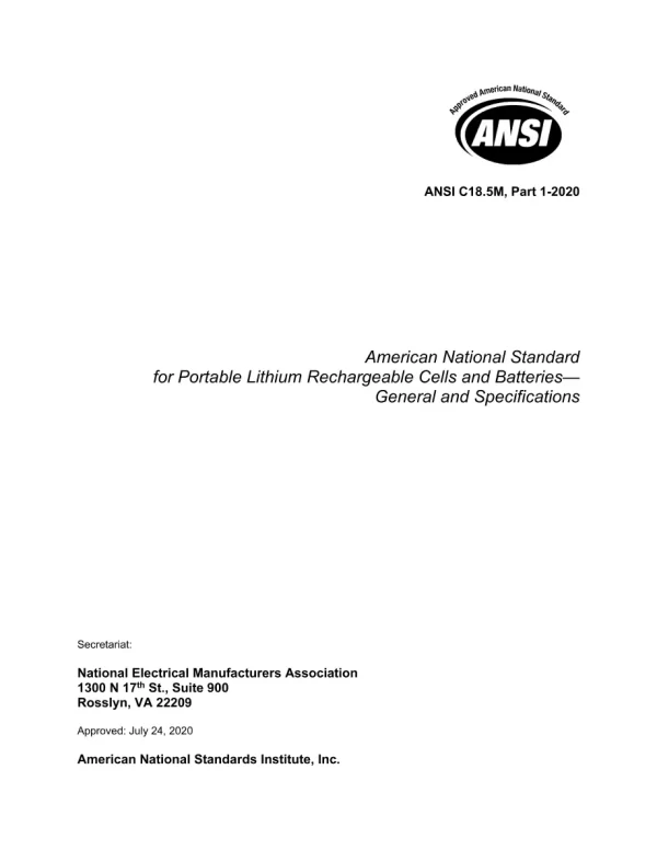 ANSI C18.5M, Part 1-2020 pdf