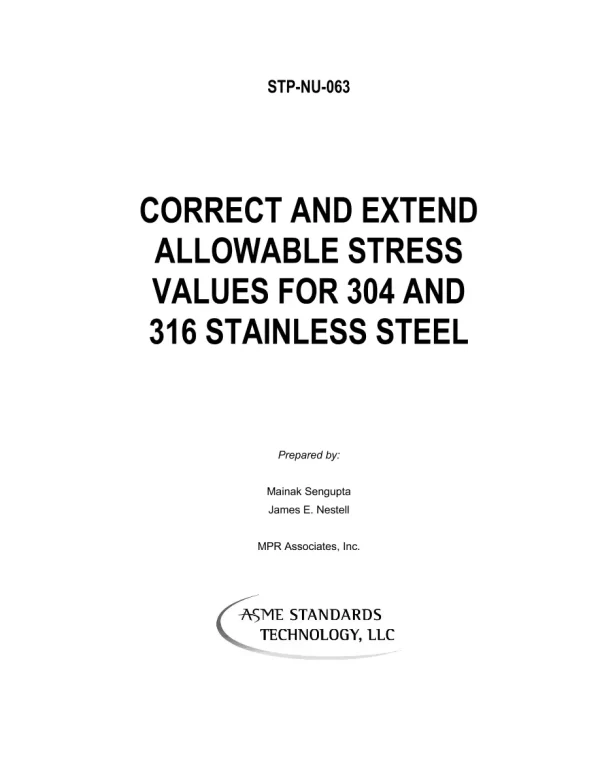 ASME STP-NU-063 pdf