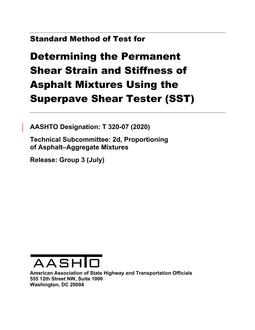 AASHTO T 320-07 (2020) pdf