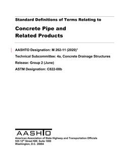 AASHTO M 262-11 (2020) pdf