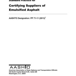 AASHTO PP 71-11 (2013) pdf