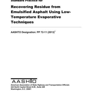 AASHTO PP 72-11 (2013) pdf