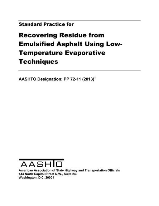 AASHTO PP 72-11 (2013) pdf