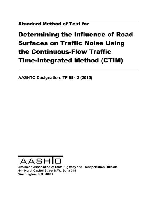 AASHTO TP 99-13 (2015) pdf