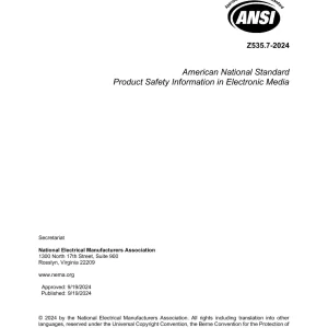 ANSI Z535.7-2024 pdf