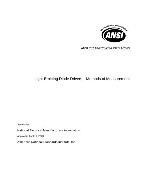 ANSI C82.16-2023 pdf