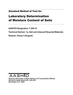 AASHTO T 265-15 (2019) pdf