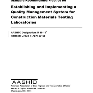 AASHTO R 18-16 pdf