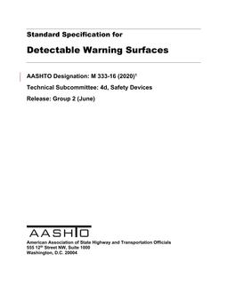 AASHTO M 333-16 (2020) pdf