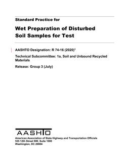 AASHTO R 74-16 (2020) pdf