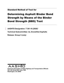 AASHTO T 361-16 (2020) pdf