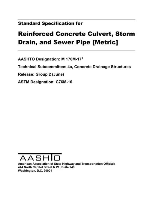 AASHTO M 170M-17 pdf