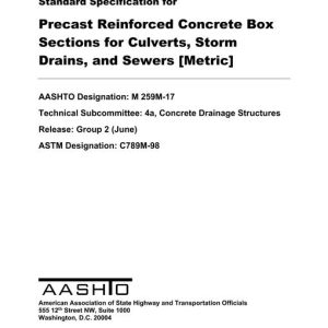 AASHTO M 259M-17 pdf