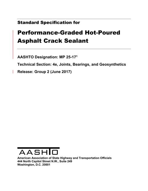 AASHTO MP 25-17 pdf