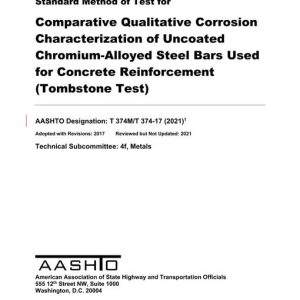 AASHTO T 374M/T 374-17 (2021) pdf