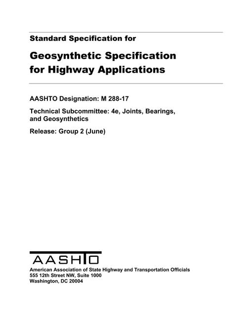 AASHTO M 288-17 pdf