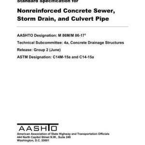 AASHTO M 86M/M 86-17 pdf