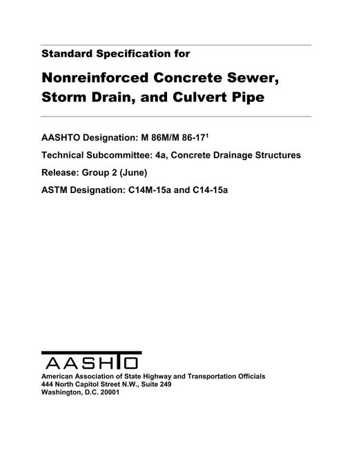 AASHTO M 86M/M 86-17 pdf