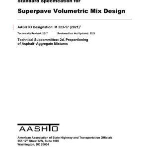 AASHTO M 323-17 (2021) pdf