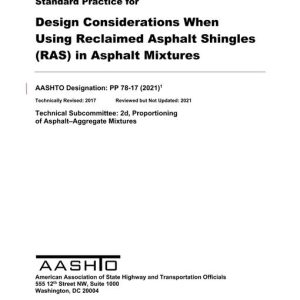 AASHTO PP 78-17 (2021) pdf