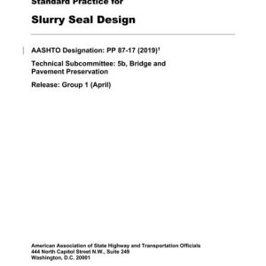 AASHTO PP 87-17 (2019) pdf