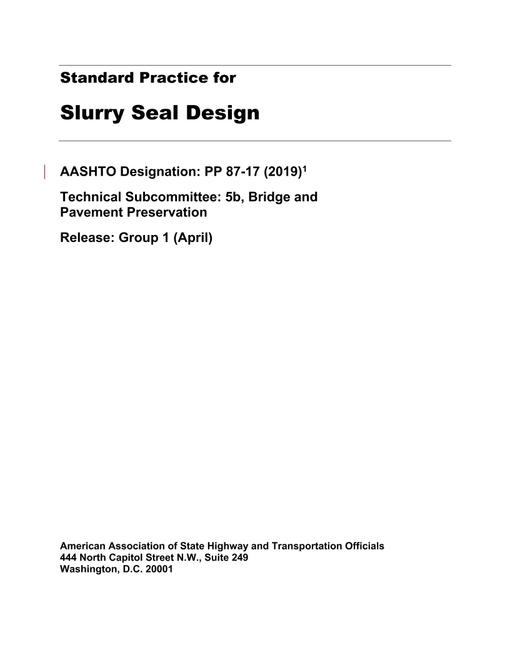 AASHTO PP 87-17 (2019) pdf