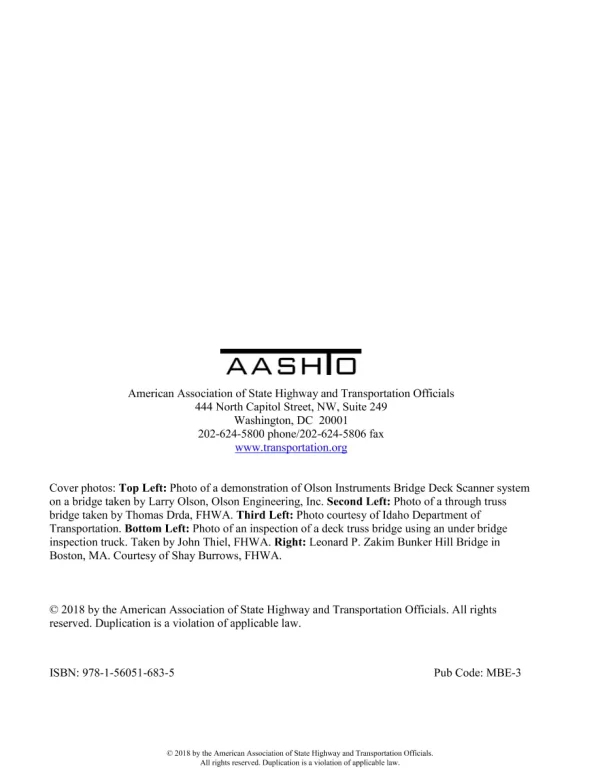 AASHTO MBE-3 pdf