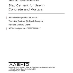 AASHTO M 302-18 pdf