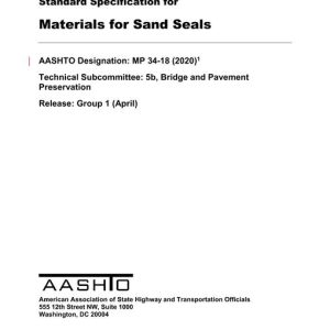 AASHTO MP 34-18 (2020) pdf