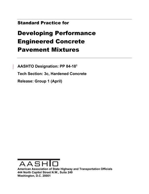 AASHTO PP 84-18 pdf