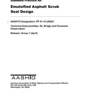 AASHTO PP 91-18 (2020) pdf