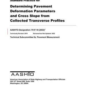 AASHTO R 87-18 (2022) pdf