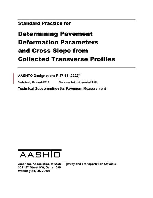 AASHTO R 87-18 (2022) pdf