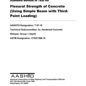 AASHTO T 97-18 pdf