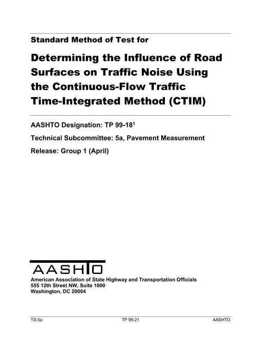 AASHTO TP 99-18 pdf