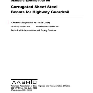 AASHTO M 180-18 (2021) pdf