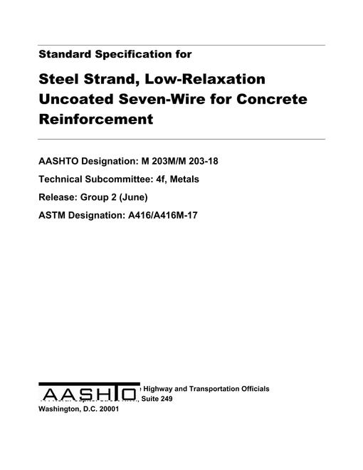 AASHTO M 203M/M 203-18 pdf