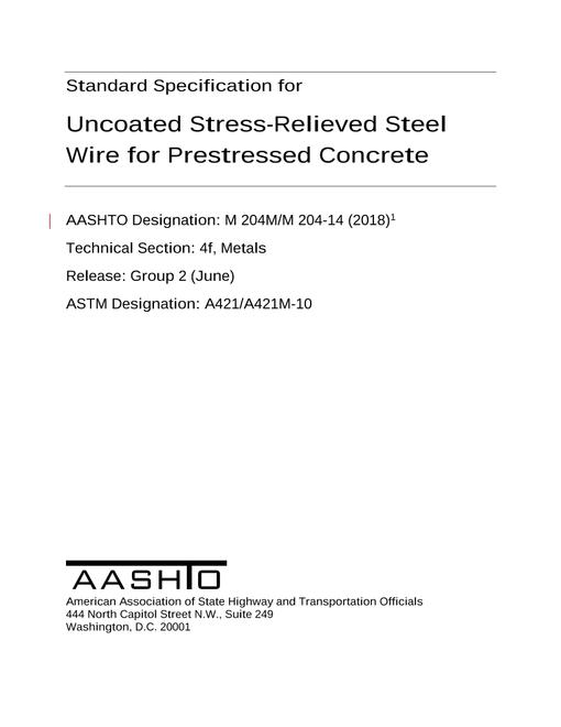 AASHTO M 204M/M 204-14 (2018) pdf